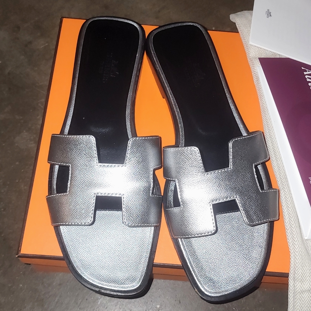 Authentic Hermés oran sandal EUR 37.5 - Picture 2 of 8